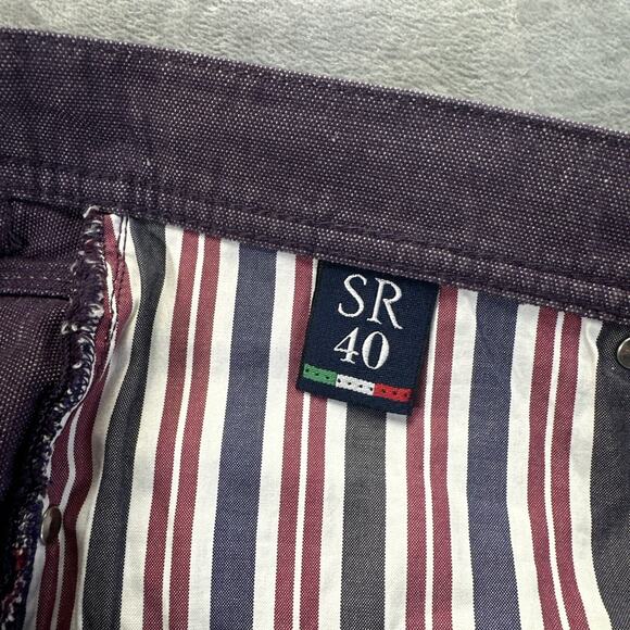New Stefano Ricci Straight Jeans Men's Size 40 Lavender Purple Denim - Picture 6 of 8